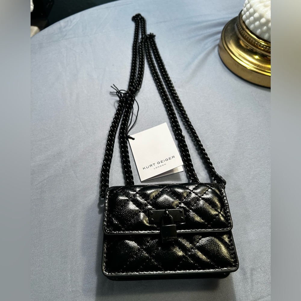 BNWT Kurt Geiger Black Quilted Women's Micro/Mini Bag